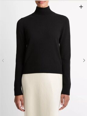 Vince Reglan Wool Cashmere Turtleneck Staple Sweater Black Sz XL